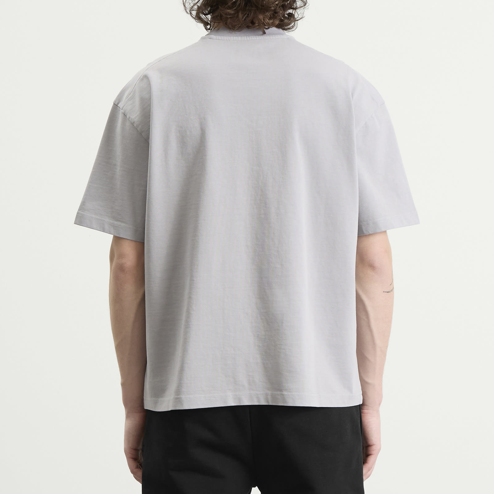 Men's College T-Shirt Washed Grey