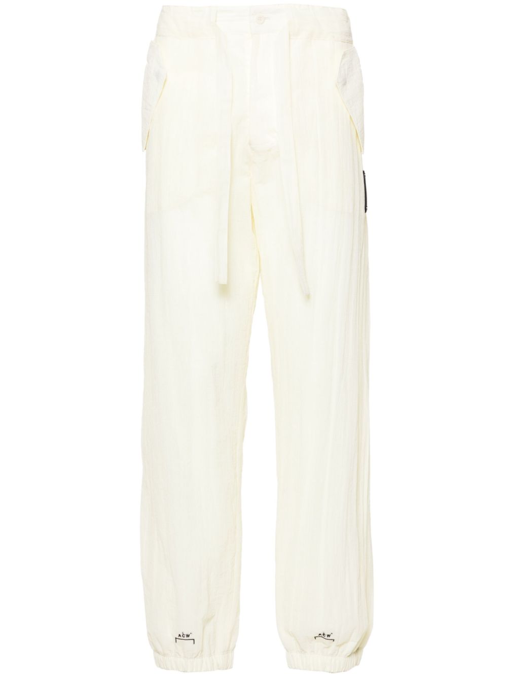 Cinch crinkled track pants - Neutrals