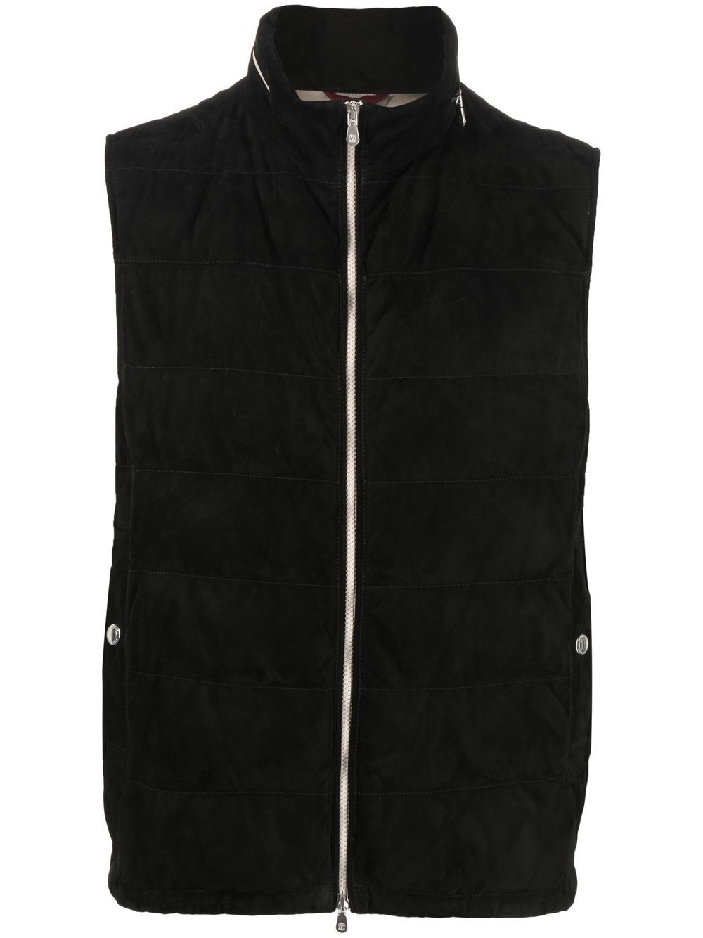 Padded down vest - Black