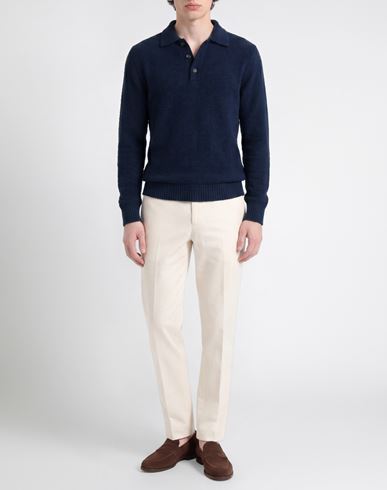 Man Sweater Navy Size 38 Virgin Wool, Polyamide