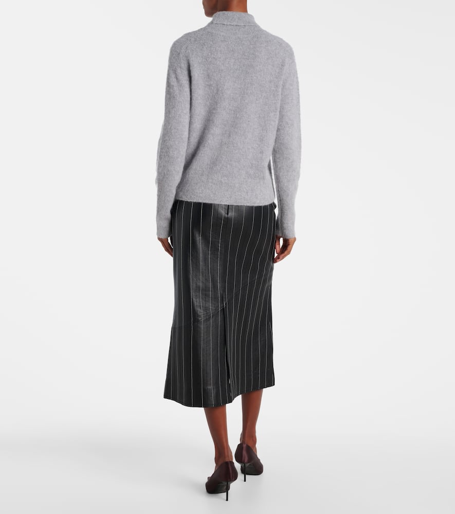 Wool-blend turtleneck sweater