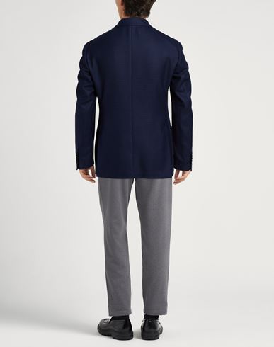 Man Blazer Blue Size 40 Virgin Wool