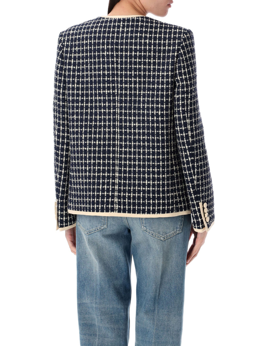 Navy Blue boucl blazer