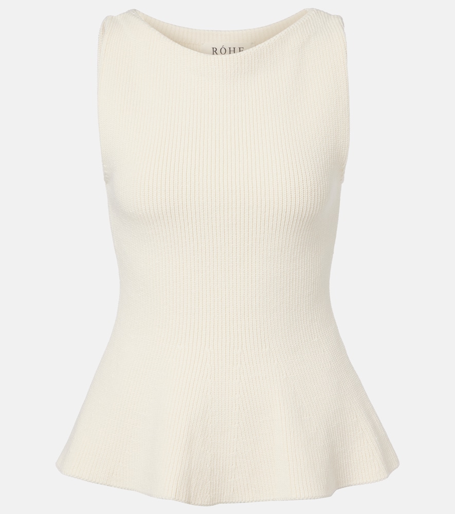 Róhe Knitted cotton top