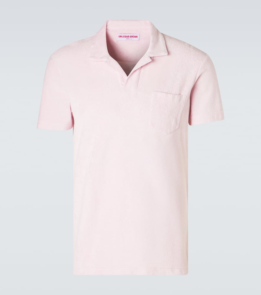 Cotton terry polo shirt