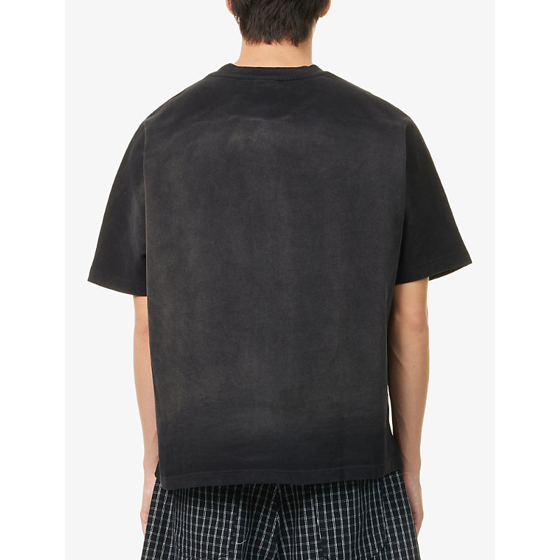 Mens Core Graphic-Print Cotton T-Shirt