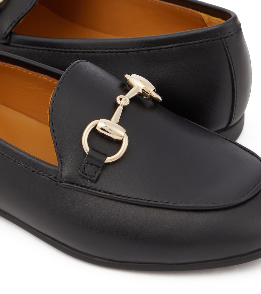 Gucci Kids Horsebit leather loafers