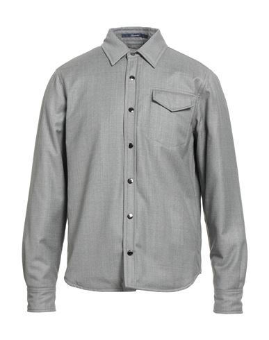 Man Shirt Grey Size 36 Virgin Wool