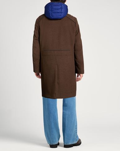 Man Coat Dark brown Size 42 Virgin Wool