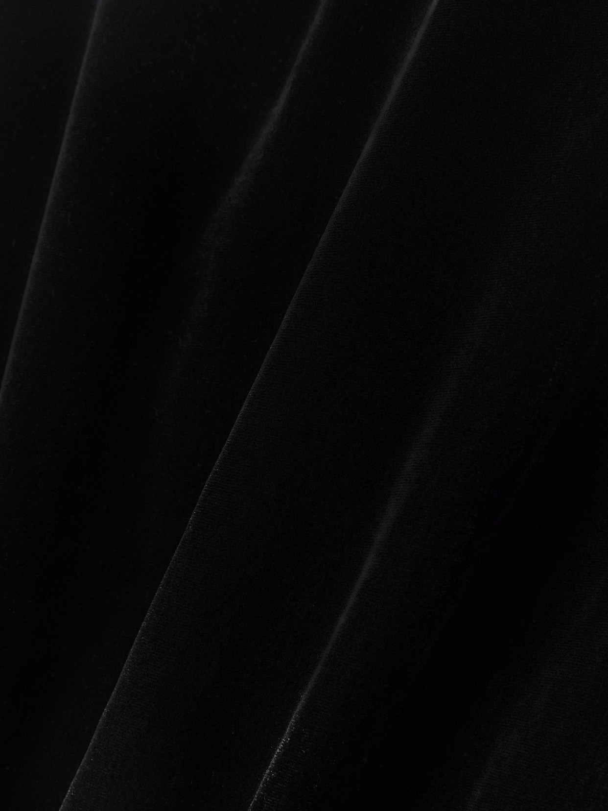 Velvet Maxi Skirt - Black