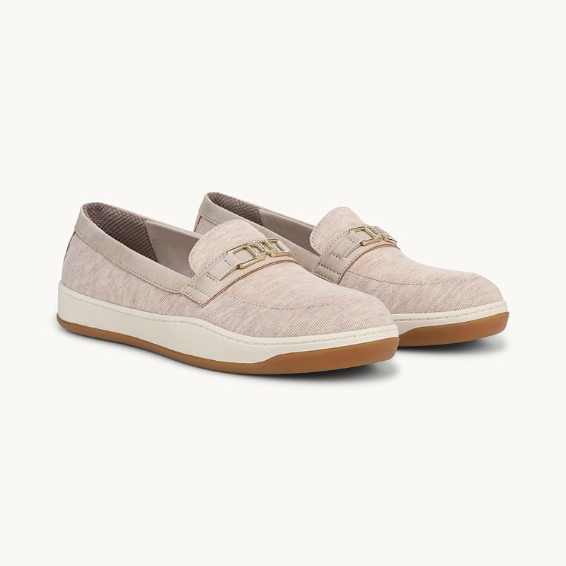 For Daydream Slip On Shoes Barely Beige Knit Fabric