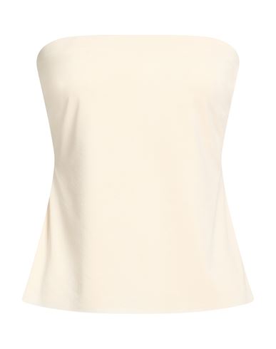 Woman Top Beige Size 8 Polyester, Elastane