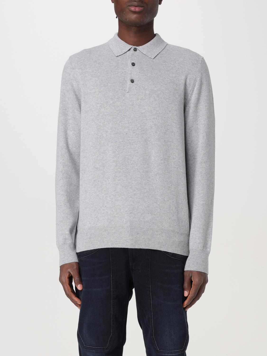 Polo Shirt Men color Grey