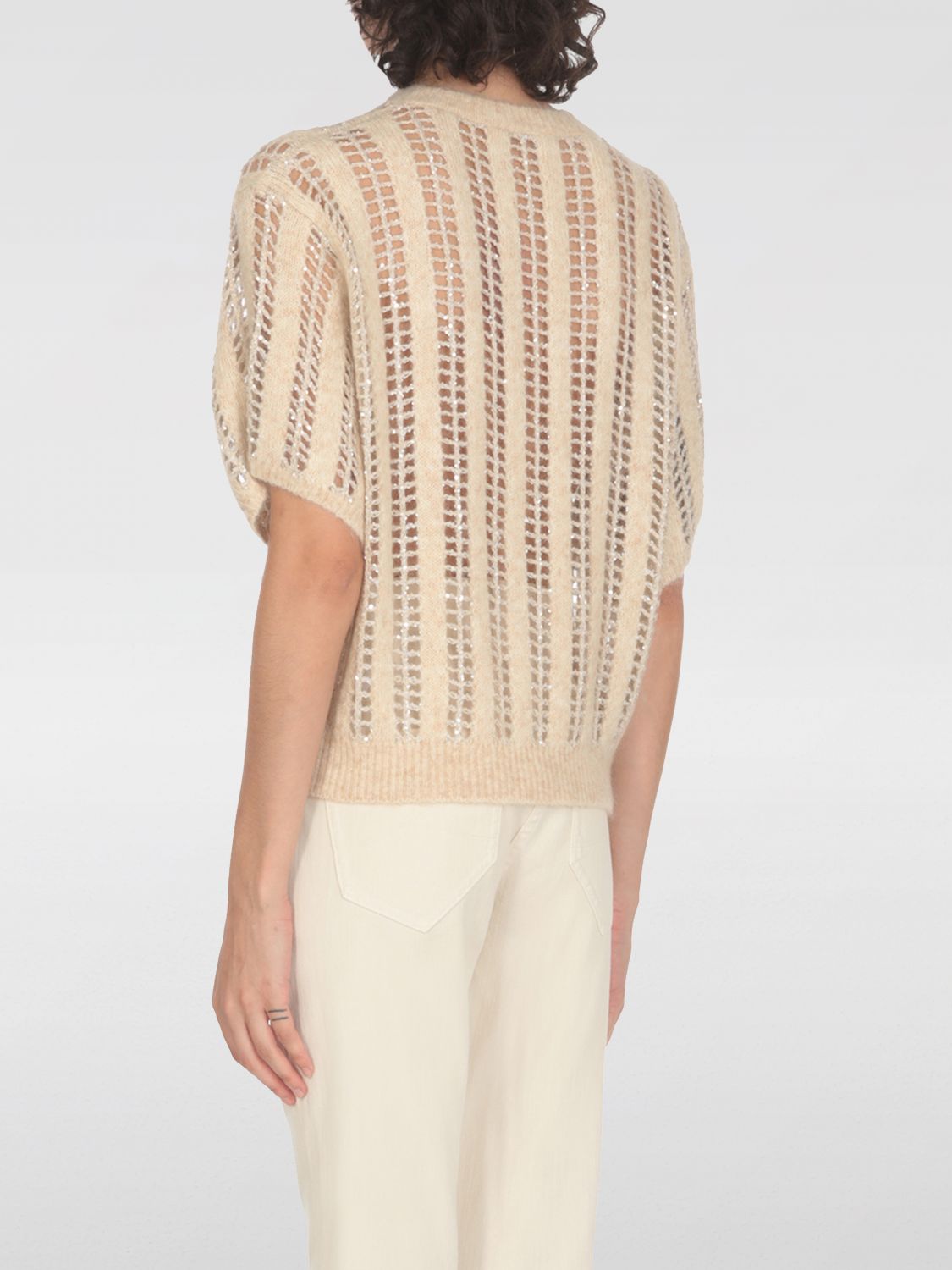 Open-knit jumper - Neutrals