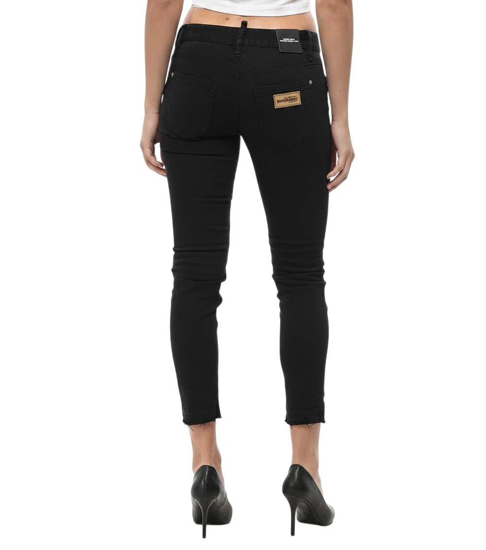 Black Skinny Flat Front Pants