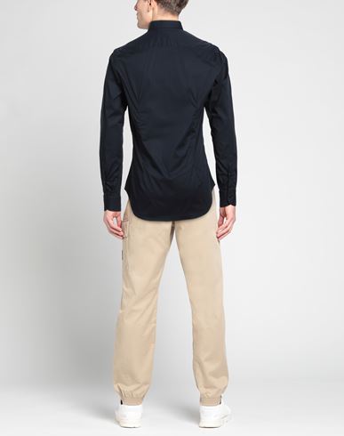 Man Shirt Midnight blue Size 15 ½ Cotton, Elastane
