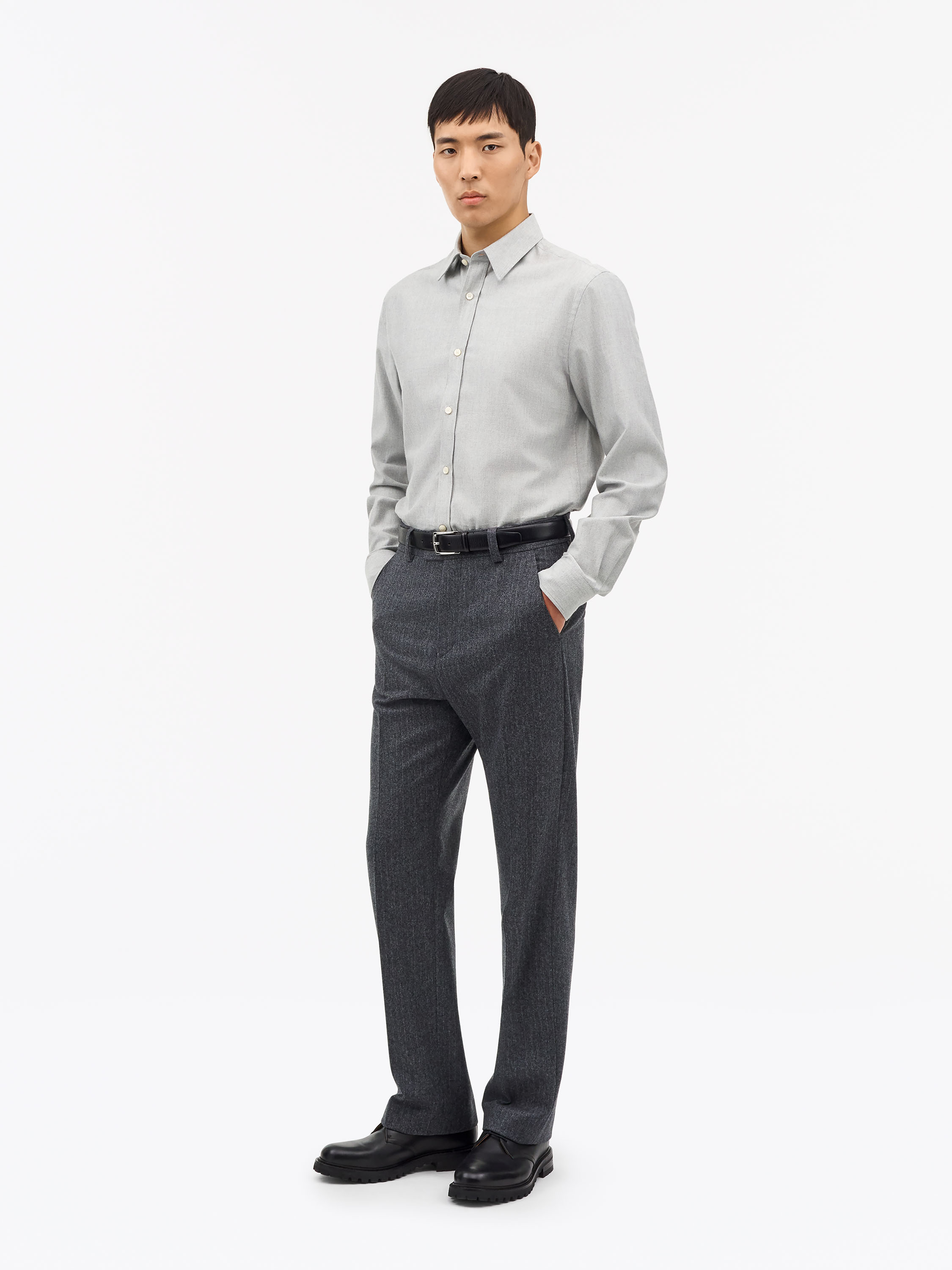Tiger of Sweden Spenser Casual-Hemd, Grau, Größe