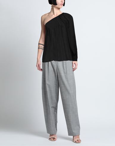 Même Road Woman Top Black Size 2 Viscose, Silk