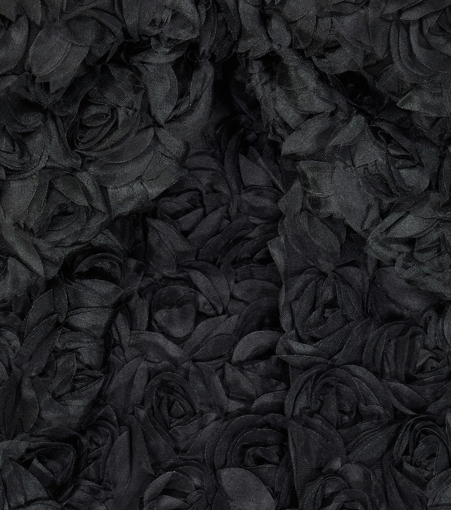 Caroline Bosmans Floral-appliqué bow-detail dress