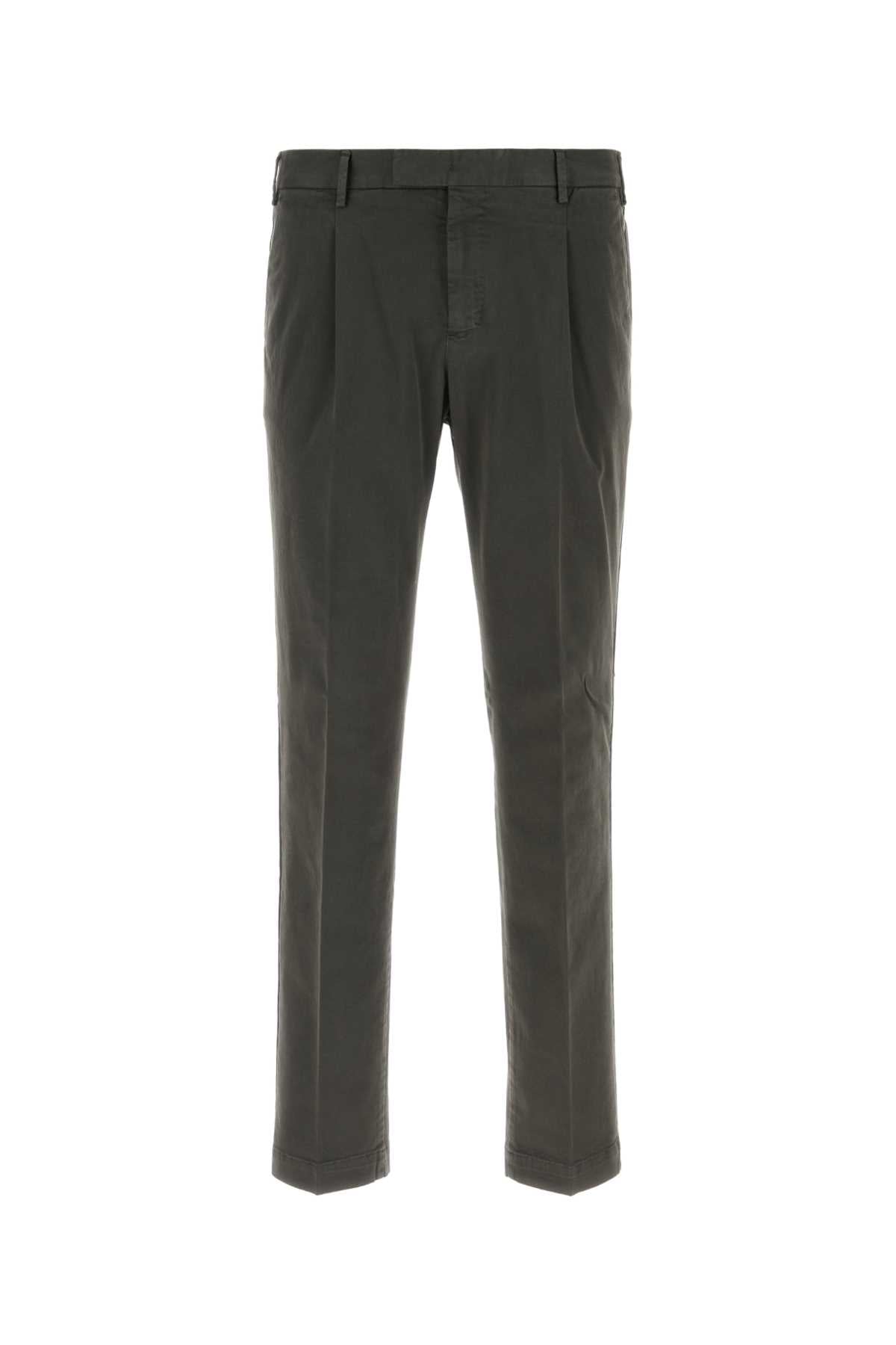 Stretch Cotton Trousers — Gray