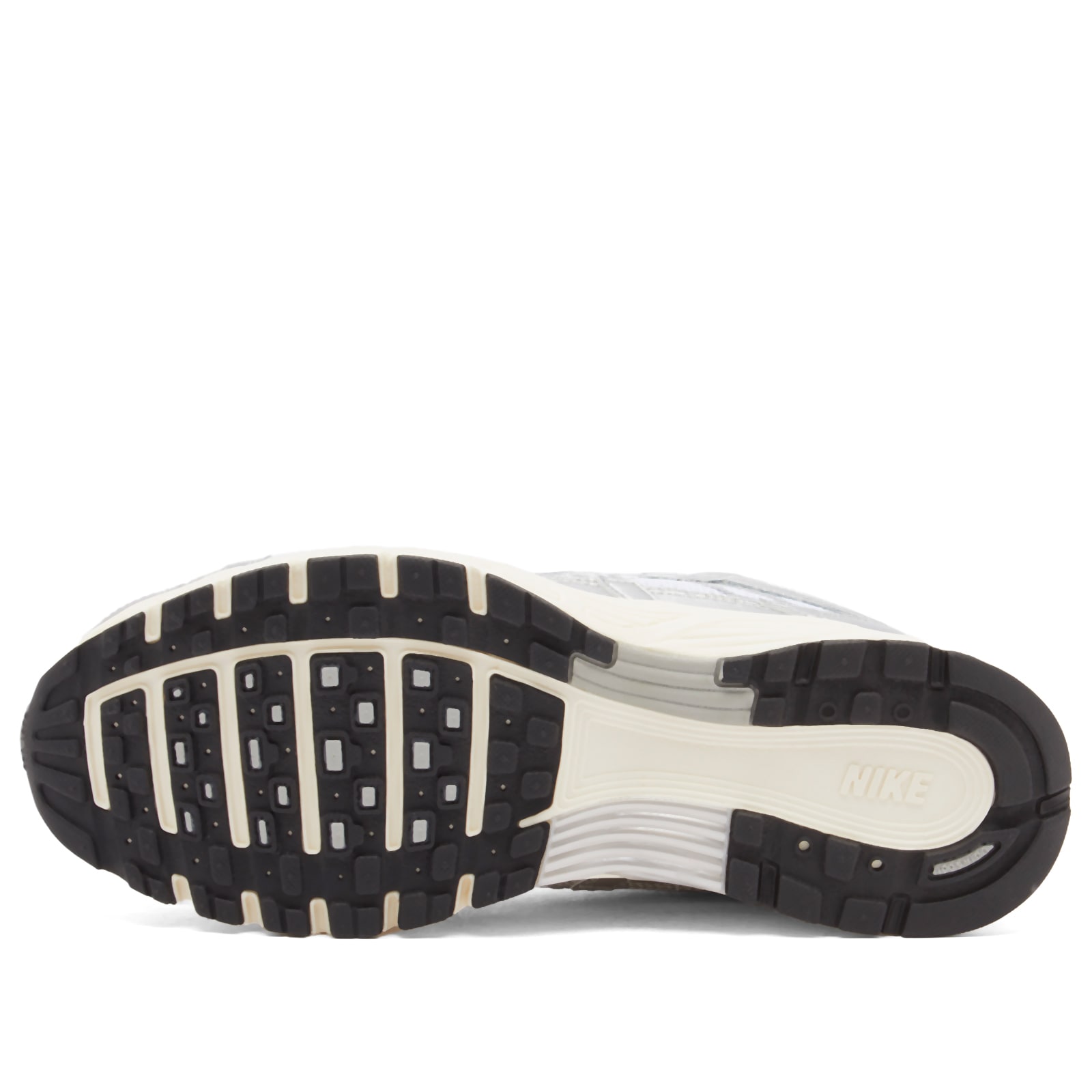Nike P-6000 Sneaker in White/Black/Silver