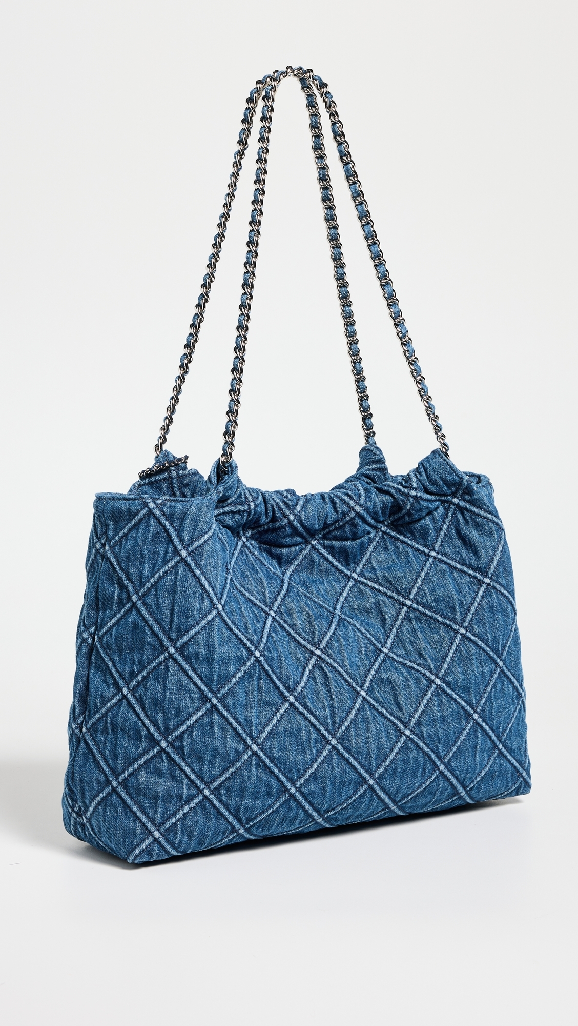 Fleming Soft Denim Drawstring Bag Denim One Size