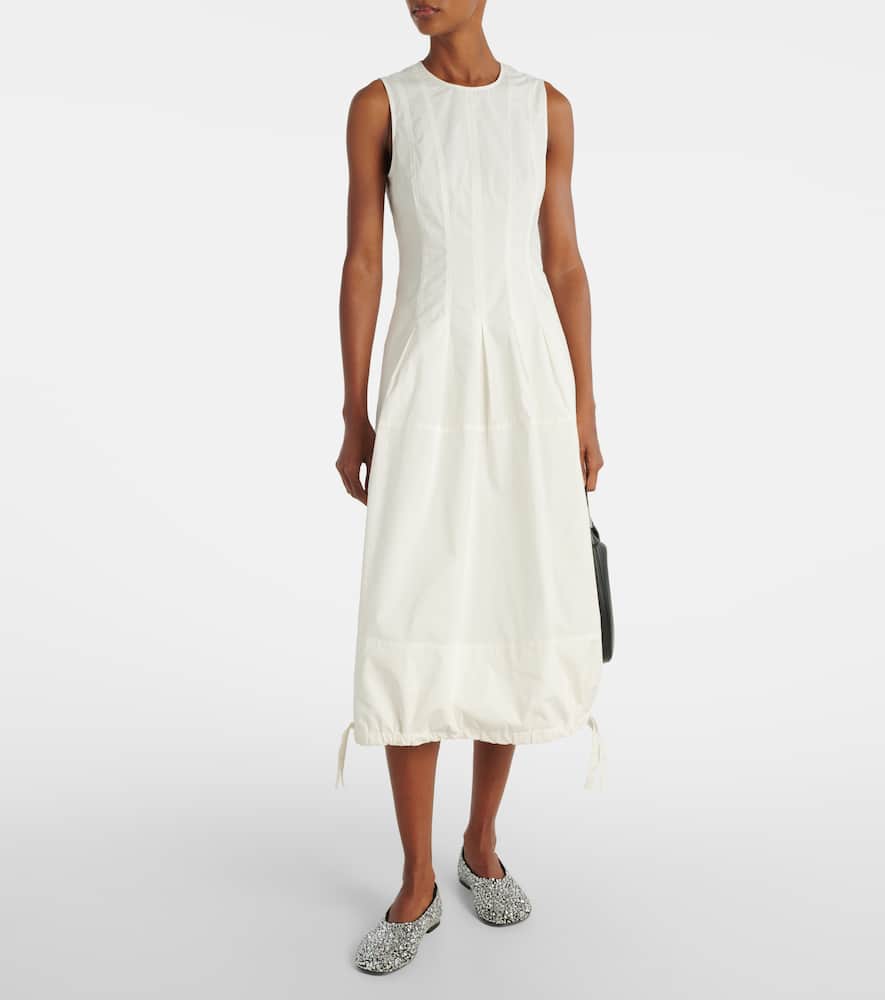 Marley cotton poplin midi dress