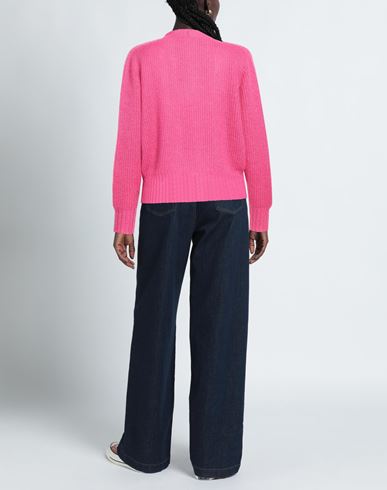 Woman Cardigan Fuchsia Size M Mohair wool, Polyamide, Linen, Cashmere, Wool