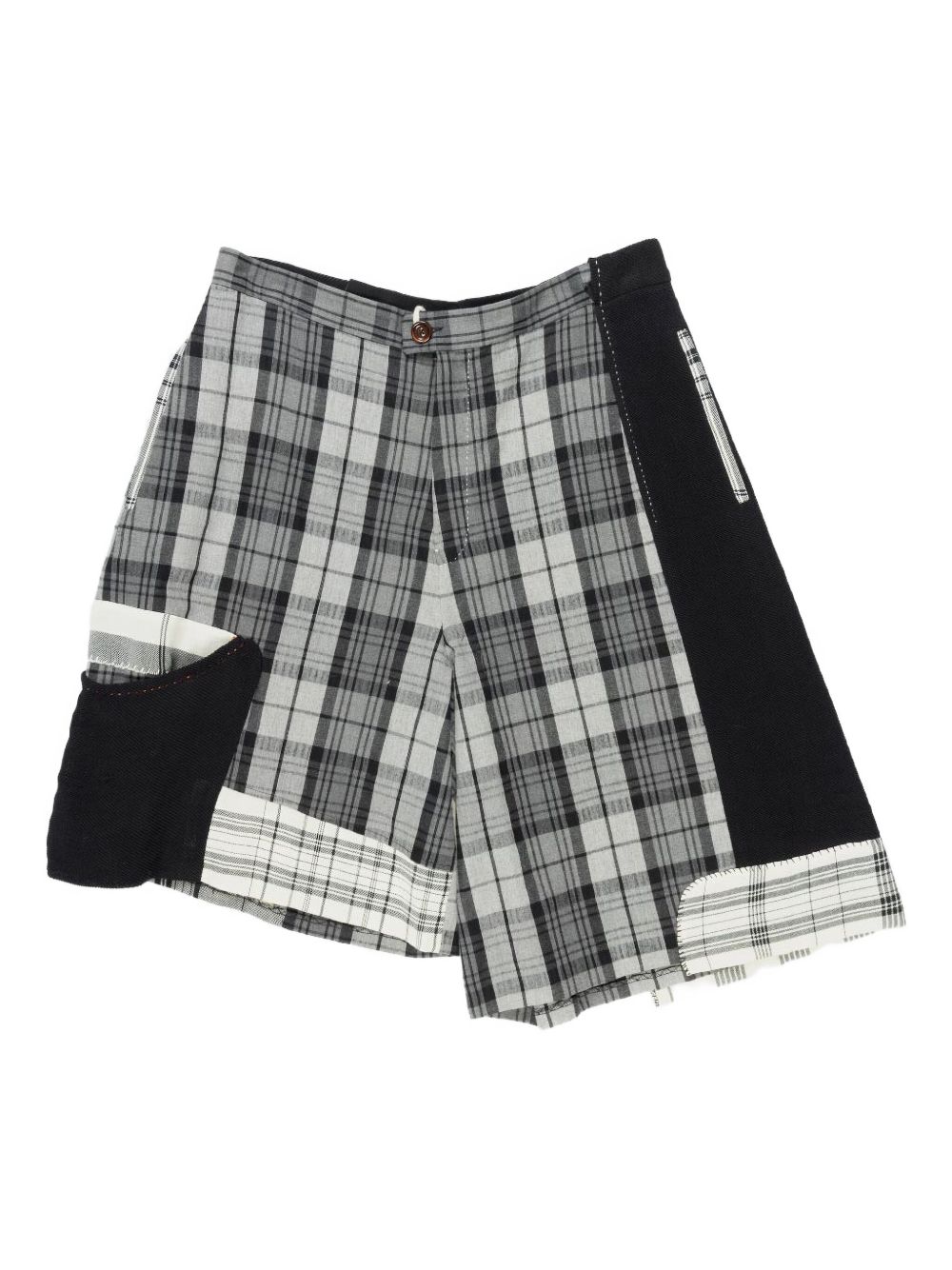 COMMUNS checked bermuda shorts - Grey