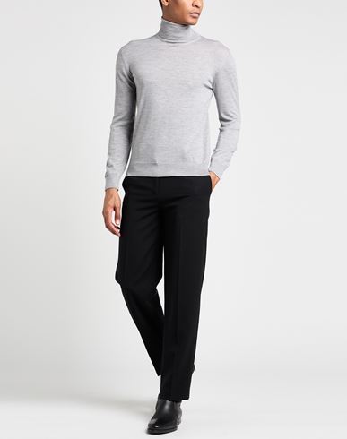 Man Turtleneck Grey Size 38 Virgin Wool