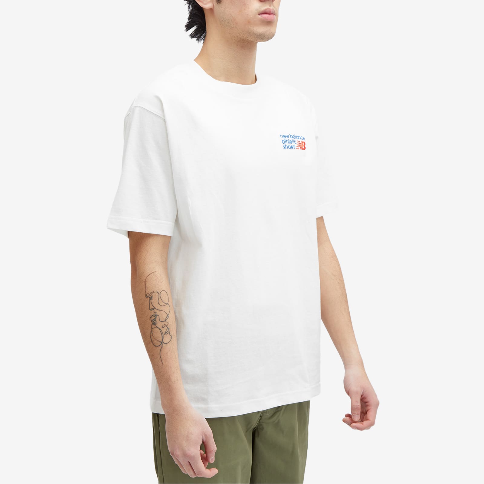 Men's NB Athletics Premium Logo Relaxed T-Shirt in Sea Salt