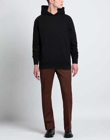 Man Sweatshirt Black Size XXL Cotton, Polyester