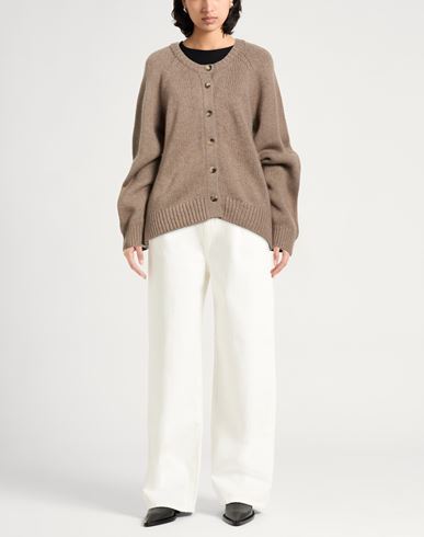 Woman Cardigan Khaki Size S Cashmere
