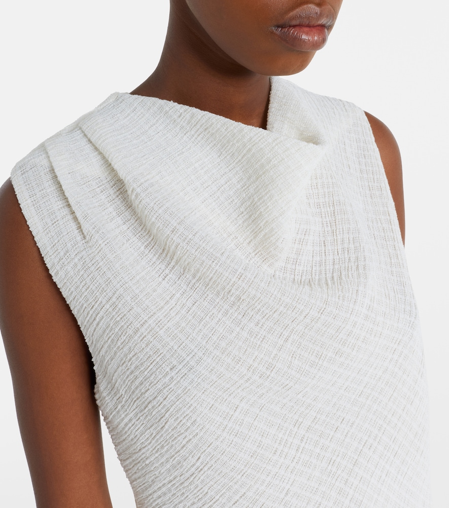 Draped knitted top