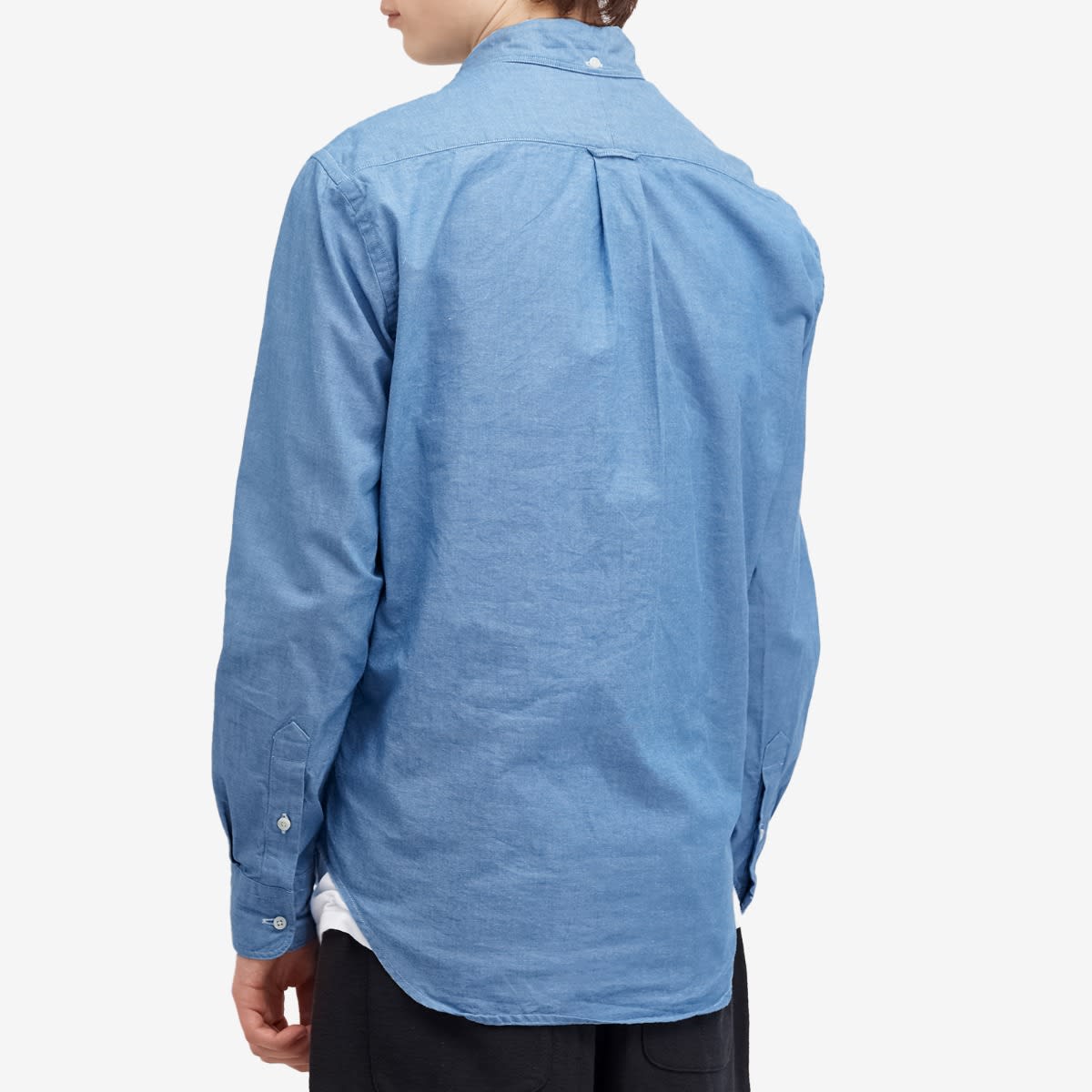 Men's Button Down Chambray Shirt in Blue