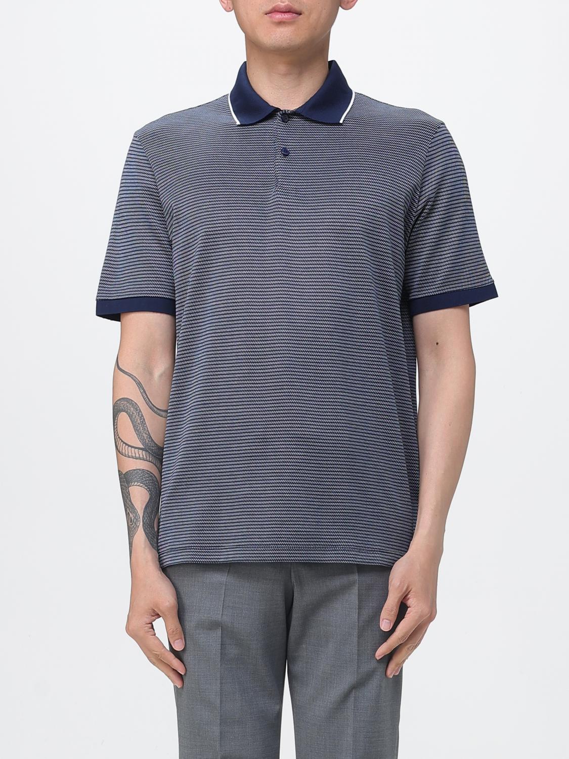 Polo Shirt Men color Blue