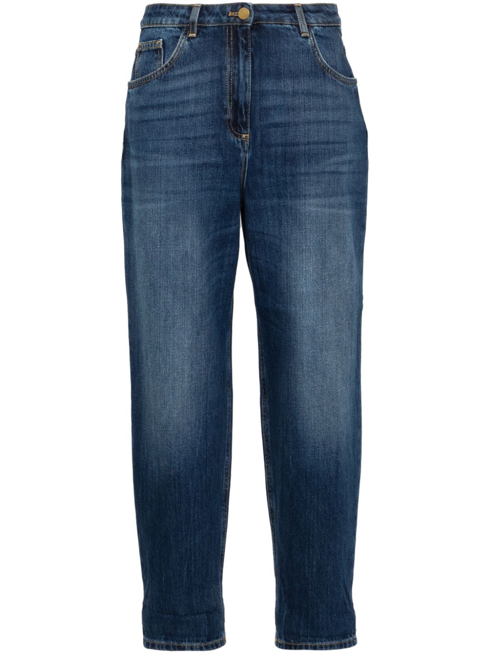 Cropped boyfriend jeans - Blue