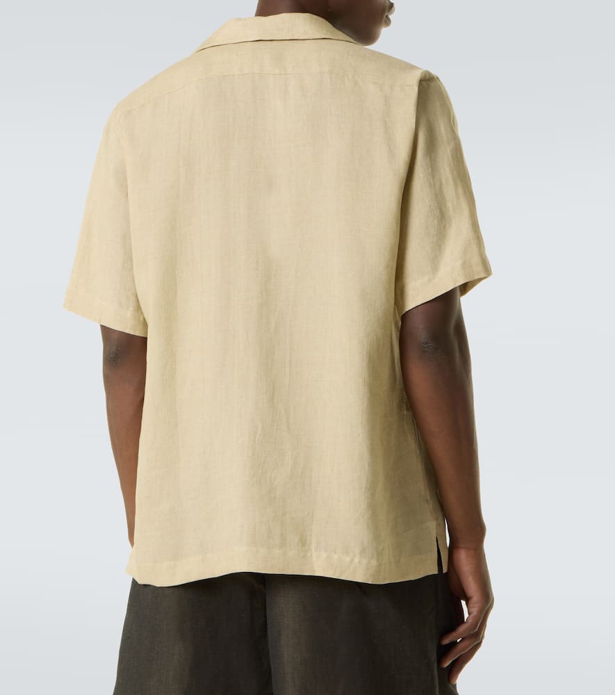 Linen bowling shirt