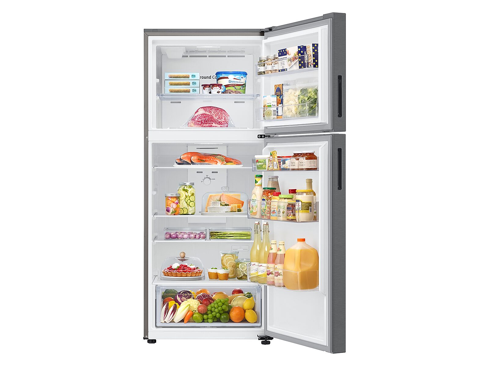 15.6 cu. ft. Top Freezer Refrigerator with All-Around Cooling in Black(RT16A6195SR/AA)