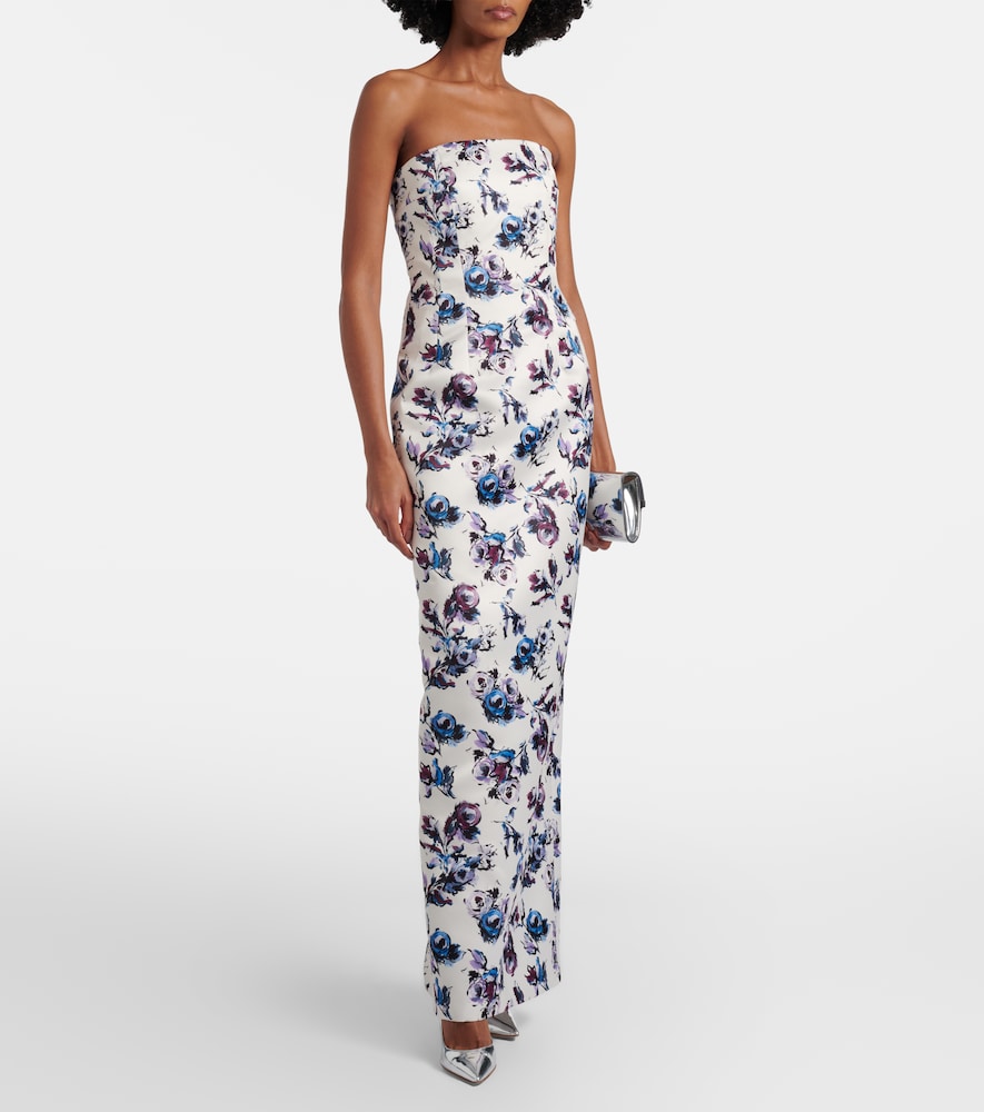 Laelia floral bustier gown