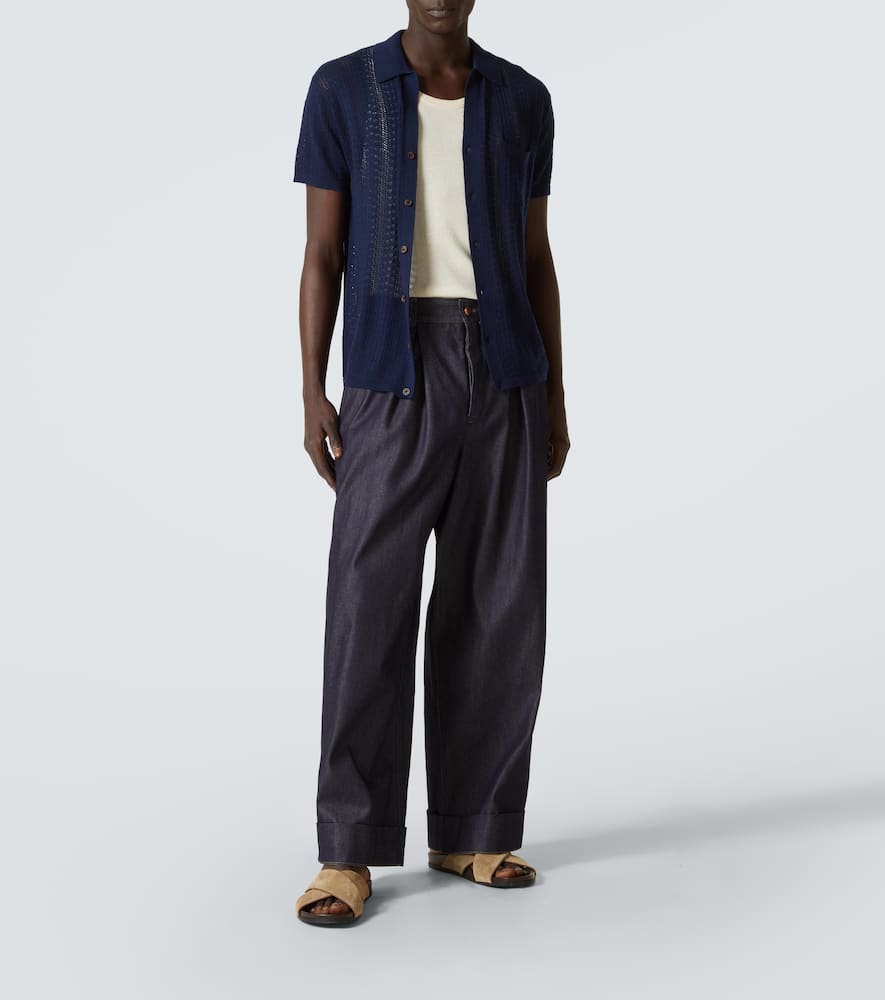 Knitted wool shirt