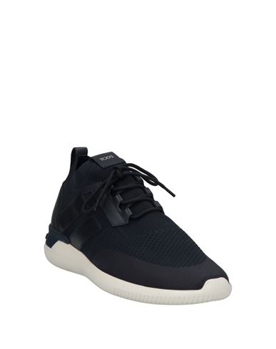 Tod's No_code Man Sneakers Blue Size 6 Soft Leather, Textile fibers