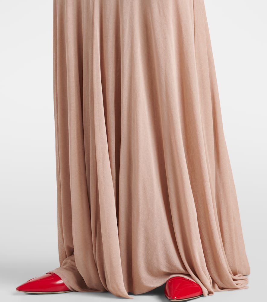 Devi semi-sheer maxi dress