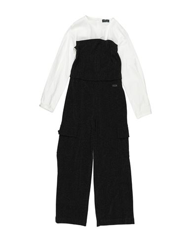 Kid Girl Jumpsuit Black Size 10 Viscose, Polyester, Polyamide, Elastane, Cotton