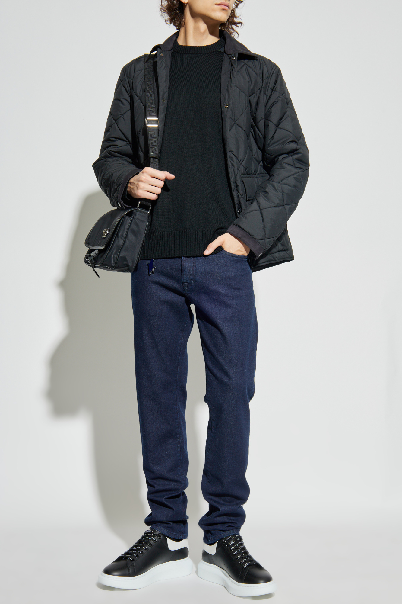 Quilted Jacket, Men's, Black