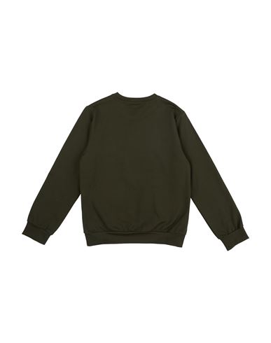 Junior Kid Boy Sweatshirt Military green Size 10 Cotton, Elastane