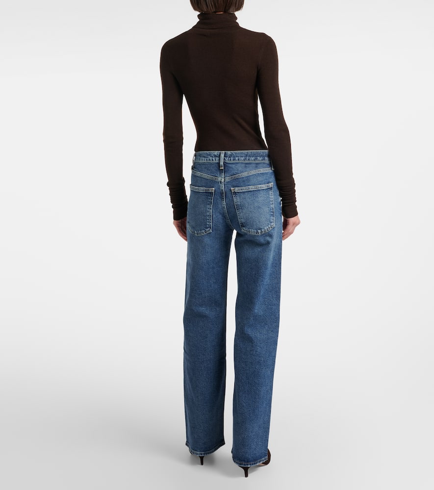 Harper mid-rise straight jeans