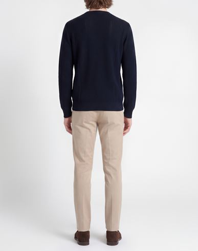 Man Sweater Midnight blue Size 40 Cotton