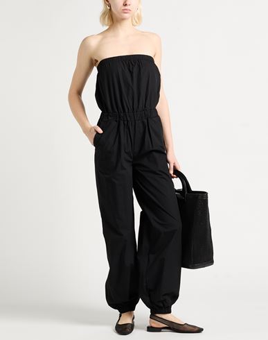 Woman Jumpsuit Black Size M Cotton