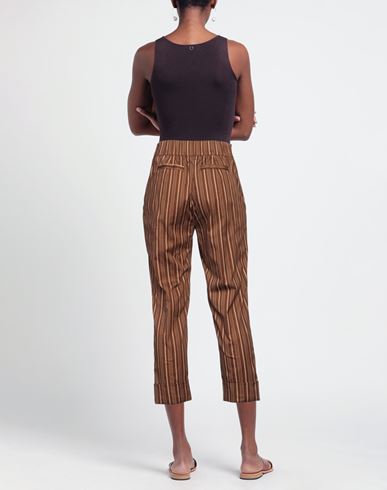 Nenè Woman Pants Brown Size 8 Cotton, Elastane